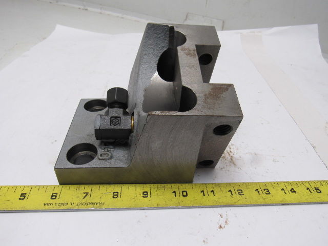 1574-440-204-0 CNC Lathe Tooling Holder 2" Wide Angled Block 20mm Wide Alignment