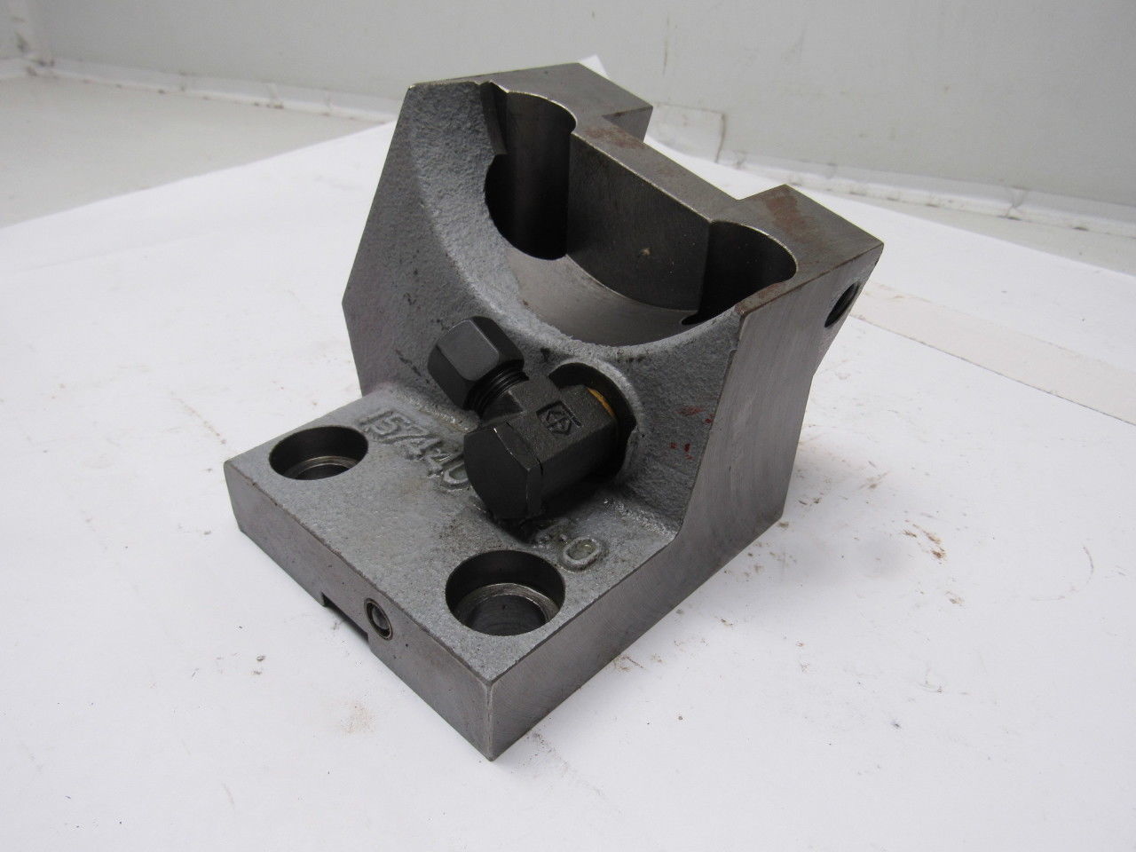 1574-440-204-0 CNC Lathe Tooling Holder 2" Wide Angled Block 20mm Wide Alignment