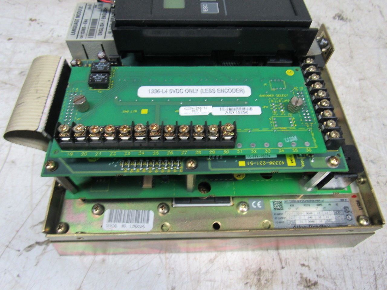 Allen Bradley 1336S-BRF20-AN-EN4-HAP-L4 Ser E AC/DC Adjustable Frequency Drive