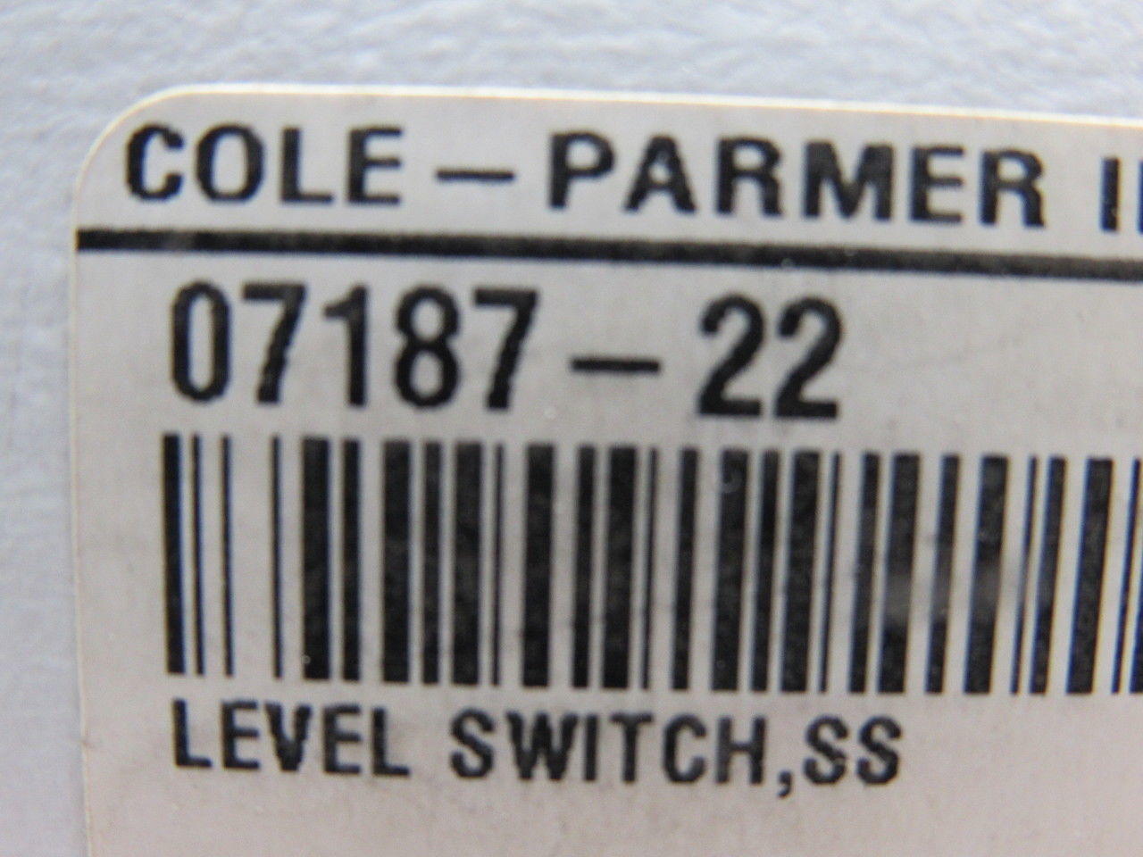 Cole-Parmer 07187-22 Stainless Steel Bent Steam Float Switch 20VA 120 to 240VCA