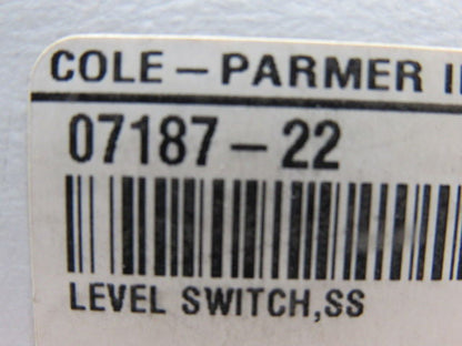 Cole-Parmer 07187-22 Stainless Steel Bent Steam Float Switch 20VA 120 to 240VCA