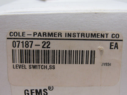 Cole-Parmer 07187-22 Stainless Steel Bent Steam Float Switch 20VA 120 to 240VCA