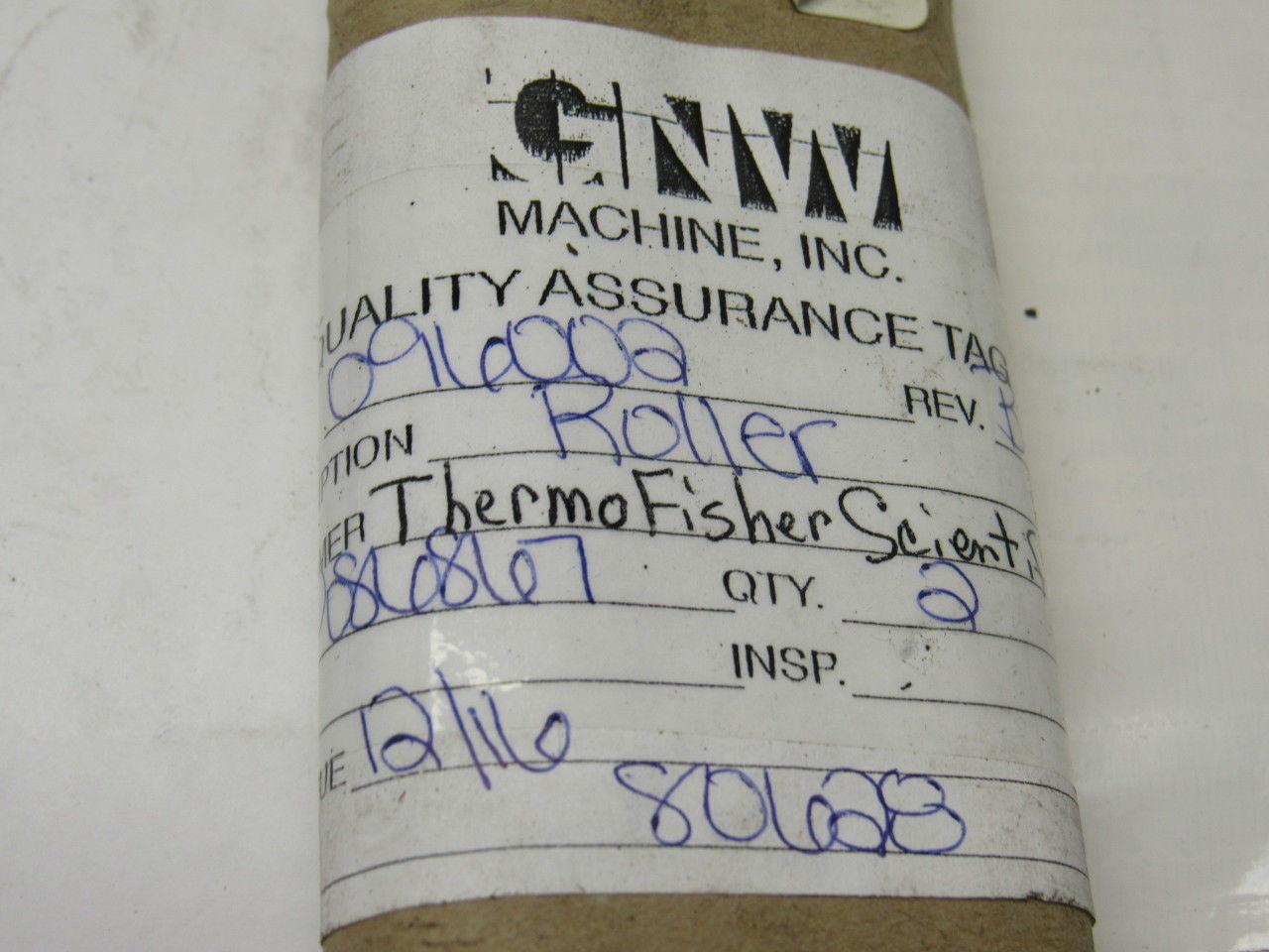ThermoFisher Scientific 096002 18" Idler Roller WGHFDR 90.151 Lot of 6