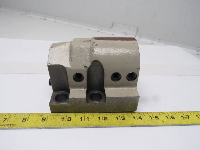 2 Bore CNC Turning Center Lathe Turret Tool Holder Block Coolant Thru"