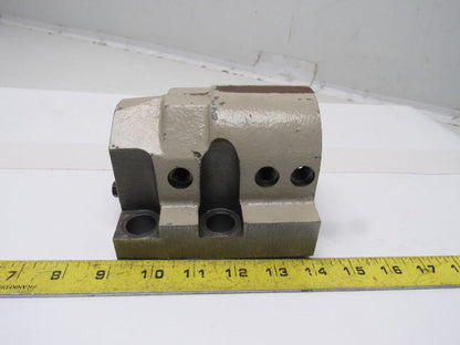 2 Bore CNC Turning Center Lathe Turret Tool Holder Block Coolant Thru"