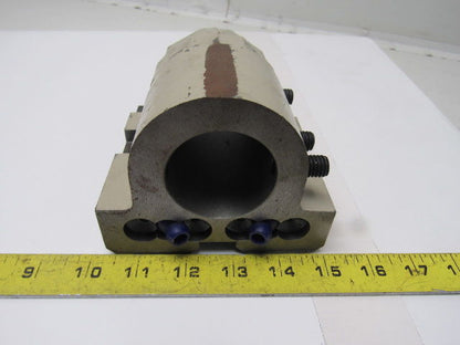 2 Bore CNC Turning Center Lathe Turret Tool Holder Block Coolant Thru"