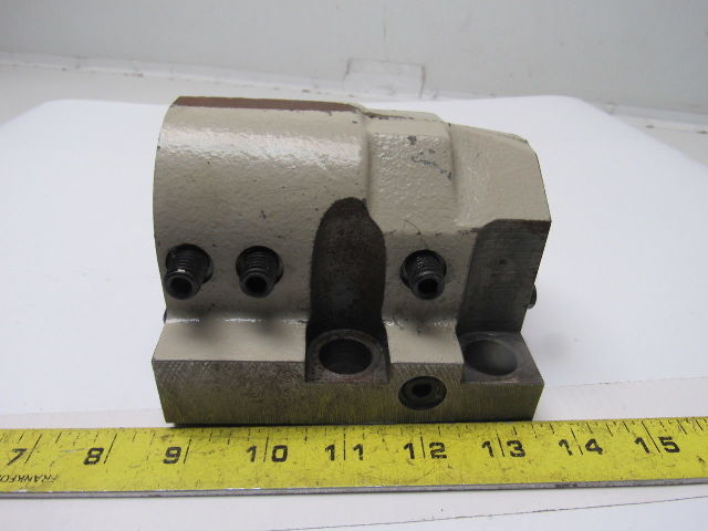 2 Bore CNC Turning Center Lathe Turret Tool Holder Block Coolant Thru"