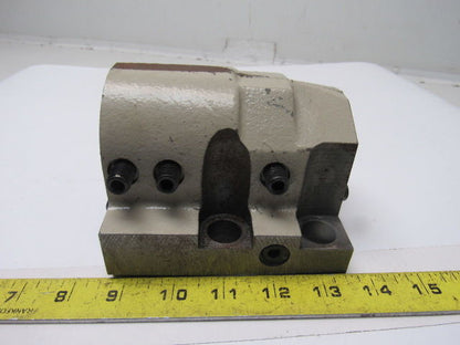 2 Bore CNC Turning Center Lathe Turret Tool Holder Block Coolant Thru"