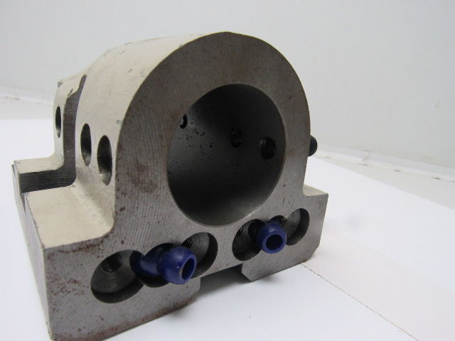2 Bore CNC Turning Center Lathe Turret Tool Holder Block Coolant Thru"