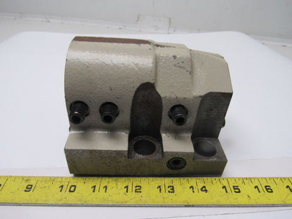 2 Bore CNC Turning Center Lathe Turret Tool Holder Block Coolant Thru"