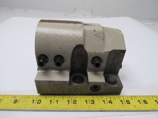 2 Bore CNC Turning Center Lathe Turret Tool Holder Block Coolant Thru"