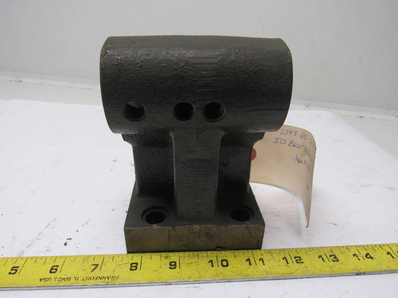 1593-651-08-00 1-1/4" Right Offset Bore CNC Turret Tool Holder Block