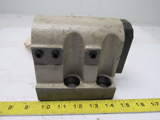 17624022000 2 Bore CNC Turret Tool Holder Base Coolant Thru"