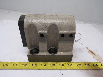 17624022000 2 Bore CNC Turret Tool Holder Base Coolant Thru"