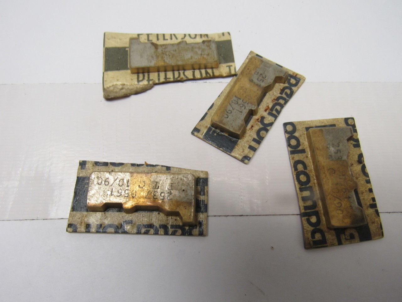 Peterson Tool CO. 2537-0561 Cutting Tool Insert Edge Finishing Lot Of 4