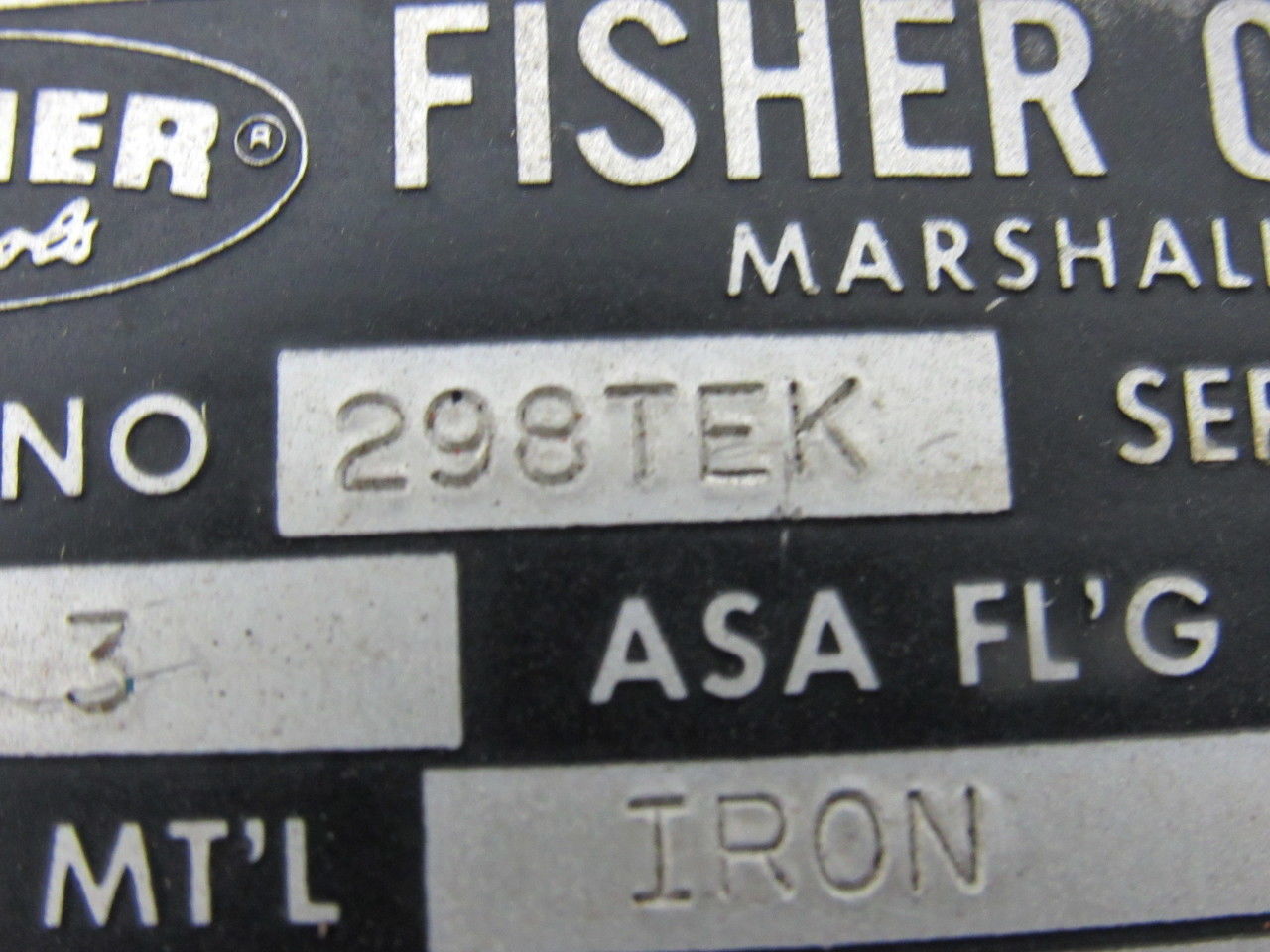 Fisher Controls 298TEK 3" Flange Mount Back Pressure Regulator 175 PSI MAX
