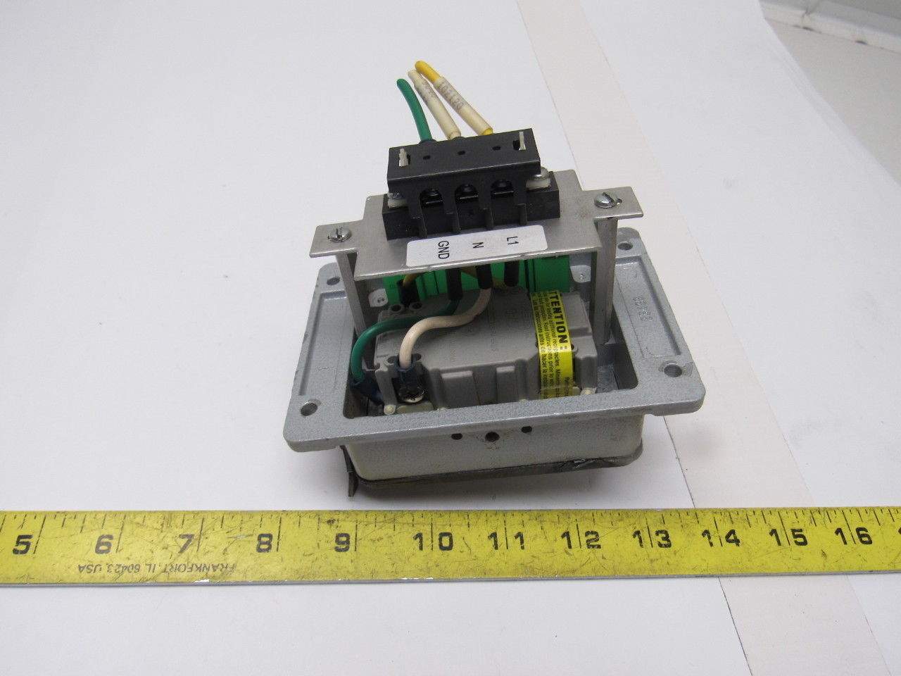 IME 23499 Enclosure Panel Interface Connector w/ GFI Outlet No Lid Lot of 4