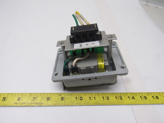 IME 23499 Enclosure Panel Interface Connector w/ GFI Outlet No Lid Lot of 4