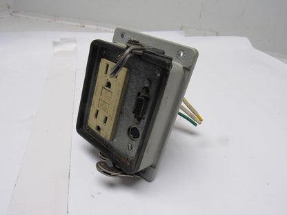 IME 23499 Enclosure Panel Interface Connector w/ GFI Outlet No Lid Lot of 4