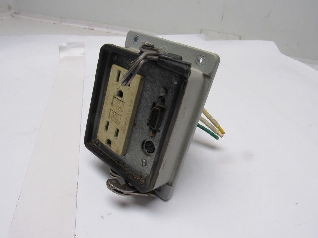 IME 23499 Enclosure Panel Interface Connector w/ GFI Outlet No Lid Lot of 4