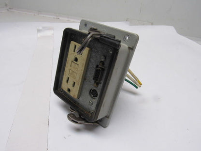 IME 23499 Enclosure Panel Interface Connector w/ GFI Outlet No Lid Lot of 4