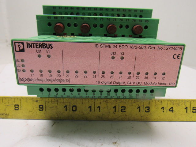 Phoenix Contact 2724928 IB STME 24 BDO 16/3-500 16 Digital Output Module 24VDC