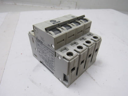 A-B Allen Bradley 1492-CB3 H100 10A 4 Pole Circuit Breaker Rail Mount