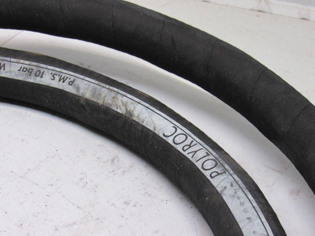 Kleber Industrie Polyroc WP 150PSI 10Bar 1" Rubber Hose Camlock Coupling  9'