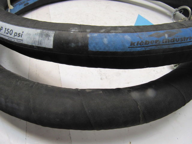 Kleber Industrie Polyroc WP 150PSI 10Bar 1" Rubber Hose Camlock Coupling  9'