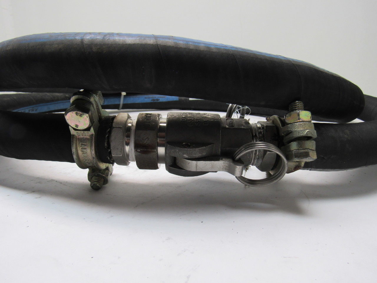 Kleber Industrie Polyroc WP 150PSI 10Bar 1" Rubber Hose Camlock Coupling  9'