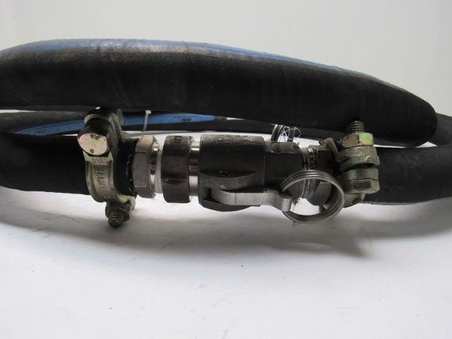 Kleber Industrie Polyroc WP 150PSI 10Bar 1" Rubber Hose Camlock Coupling  9'
