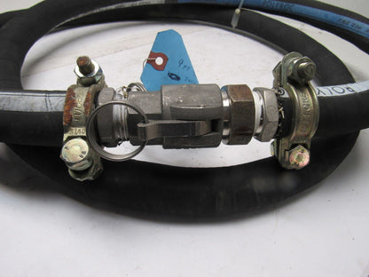 Kleber Industrie Polyroc WP 150PSI 10Bar 1" Rubber Hose Camlock Coupling  9'
