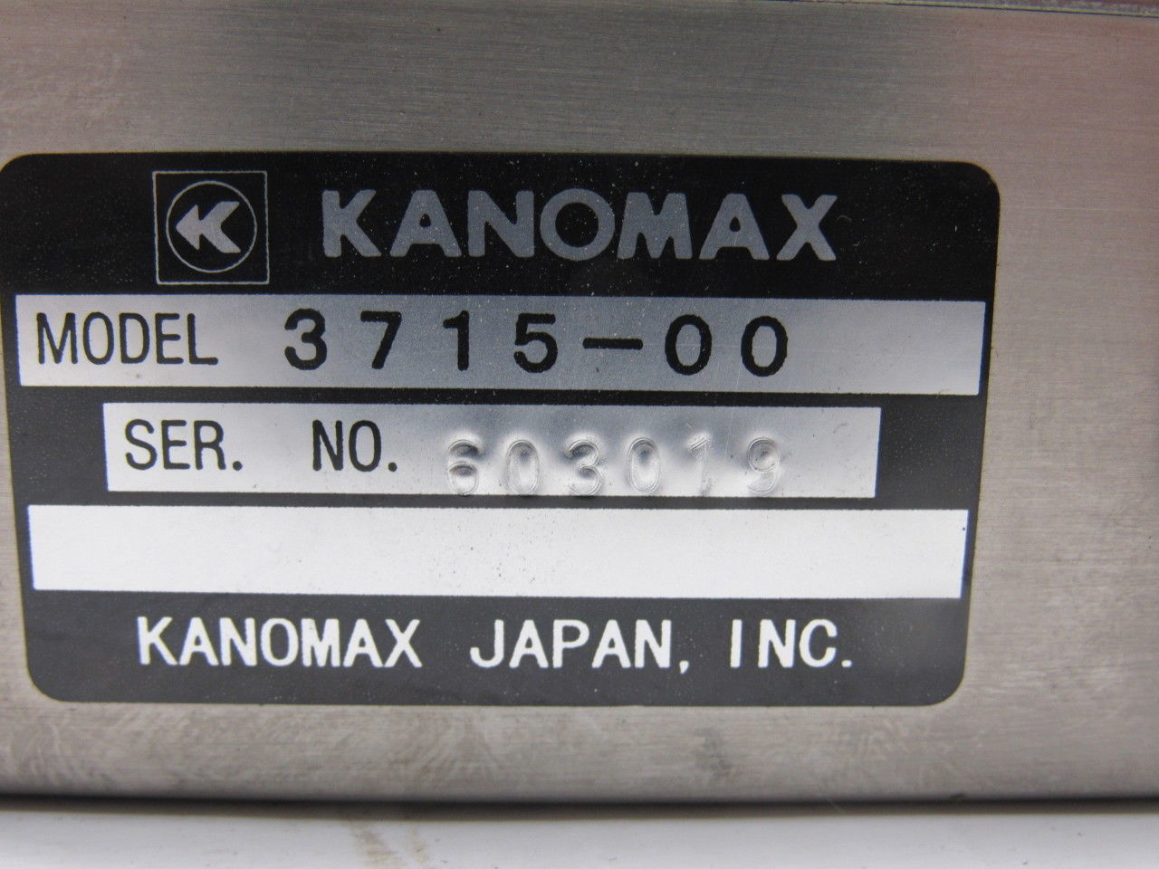 Kanomax 3715-00 Laser Particle Sensor (0.5, 5.0 µm)
