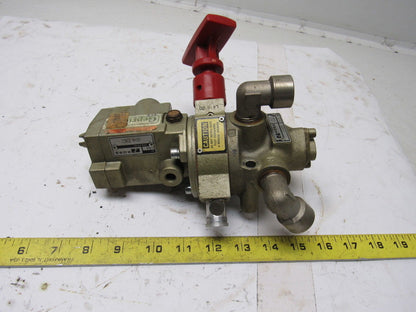 ROSS D2773A4895 Pneumatic Air Solenoid Pilot Valve Lock Out W 14 24VDC 1/2" NPT