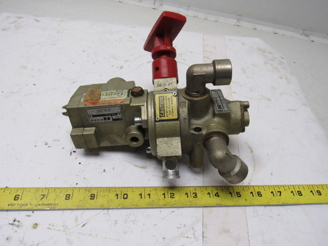 ROSS D2773A4895 Pneumatic Air Solenoid Pilot Valve Lock Out W 14 24VDC 1/2" NPT