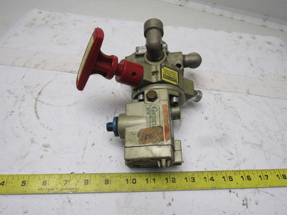 ROSS D2773A4895 Pneumatic Air Solenoid Pilot Valve Lock Out W 14 24VDC 1/2" NPT