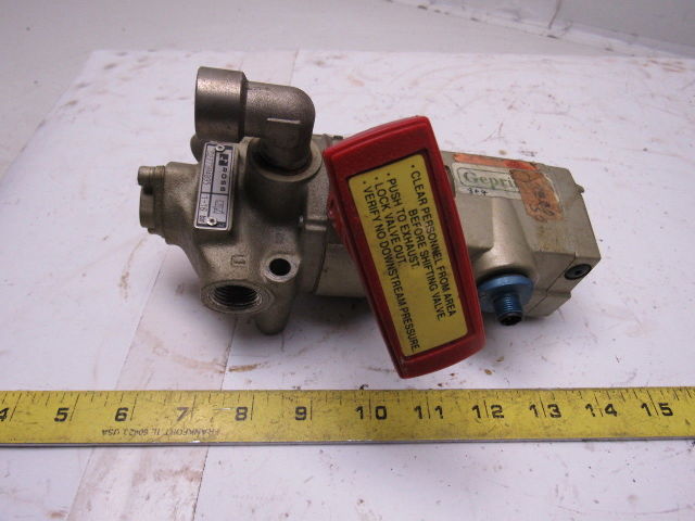 ROSS D2773A4895 Pneumatic Air Solenoid Pilot Valve Lock Out W 14 24VDC 1/2" NPT