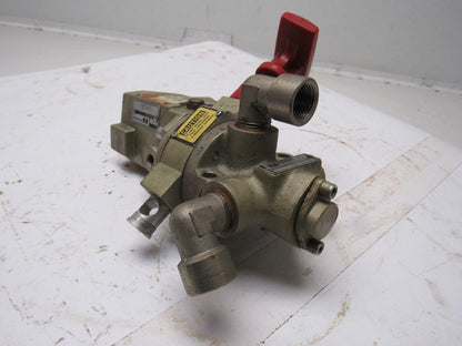 ROSS D2773A4895 Pneumatic Air Solenoid Pilot Valve Lock Out W 14 24VDC 1/2" NPT