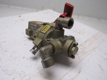 ROSS D2773A4895 Pneumatic Air Solenoid Pilot Valve Lock Out W 14 24VDC 1/2" NPT