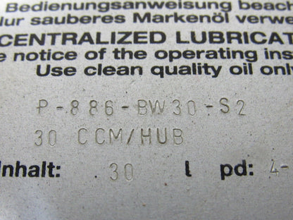 Vogel P-886-BW30-S2 Centralized Lubrication Oiling System