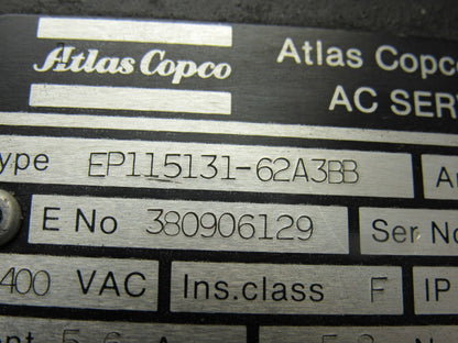 Atlas Copo EP115131-62A3BB Permanent Magnet Servo Motor 3000RPM 400V