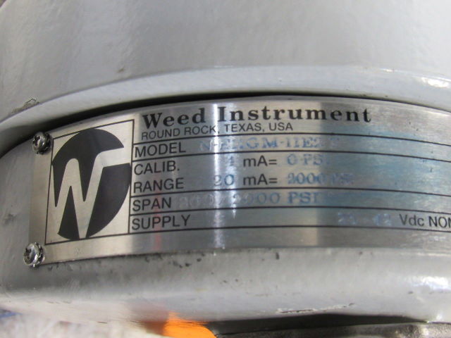 Weed Instruments N-E11GM-IIE2-F 200/2000PSI 25-42 VDC Pressure Transmitter