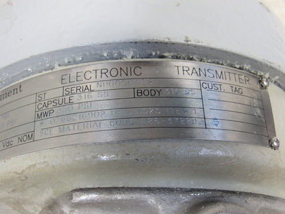 Weed Instruments N-E11DM-IIB2 20-200PSI 25-42VDC Pressure Transmitter 300WP