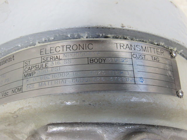 Weed Instruments N-E11DM-IIB2 20-200PSI 25-42VDC Pressure Transmitter 300WP