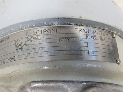 Weed Instruments N-E11DM-IIB2 20-200PSI 25-42VDC Pressure Transmitter 300WP