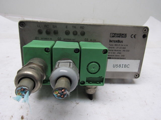 Phoenix Contact IBS IP 24 V.24 27 23 068 2723068 InterBus Communication Module