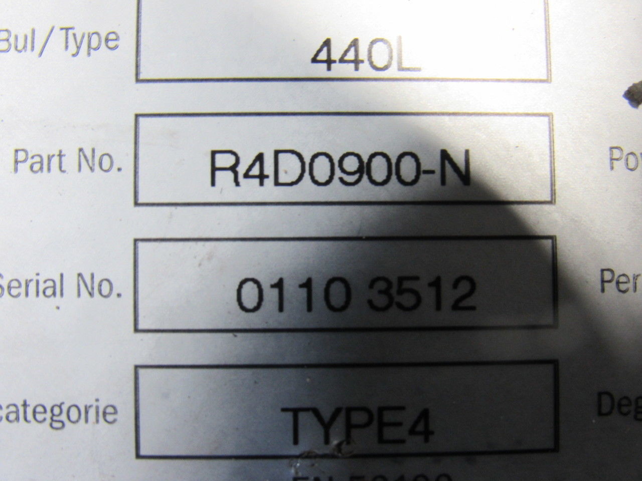A-B Allen Bradley R4D0900-N Guard Master Safety Light Curtain 900mm Receiver