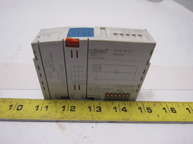Wago D-32423 750-343 Profibus Inter Fieldbus Coupler I/O System DIN 35 Rail 24V