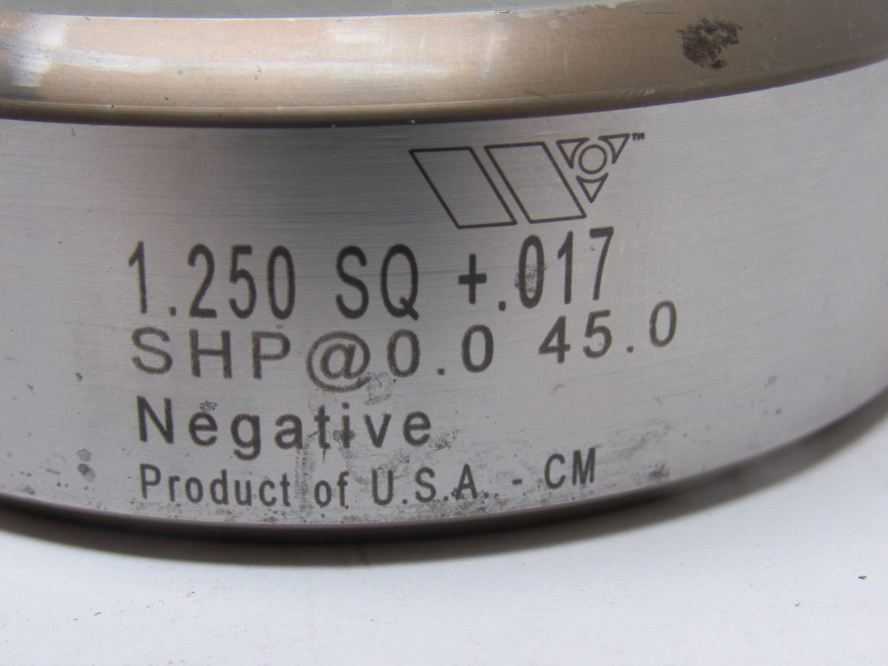 Wilson 1.250 Sq +.017 SHP@ 0.0 45.0 Negative Square Hole Thick Turret Die