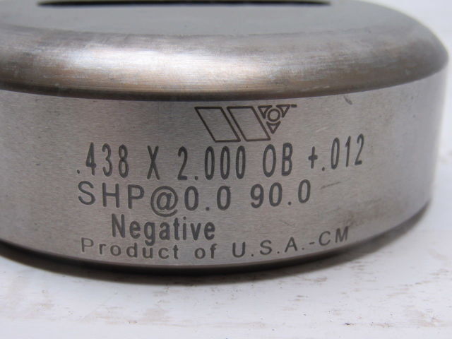 Wilson .438x2.000 Oblong +.012 SHP @0.0 90.0 SNS Thick Turret Die Tooling